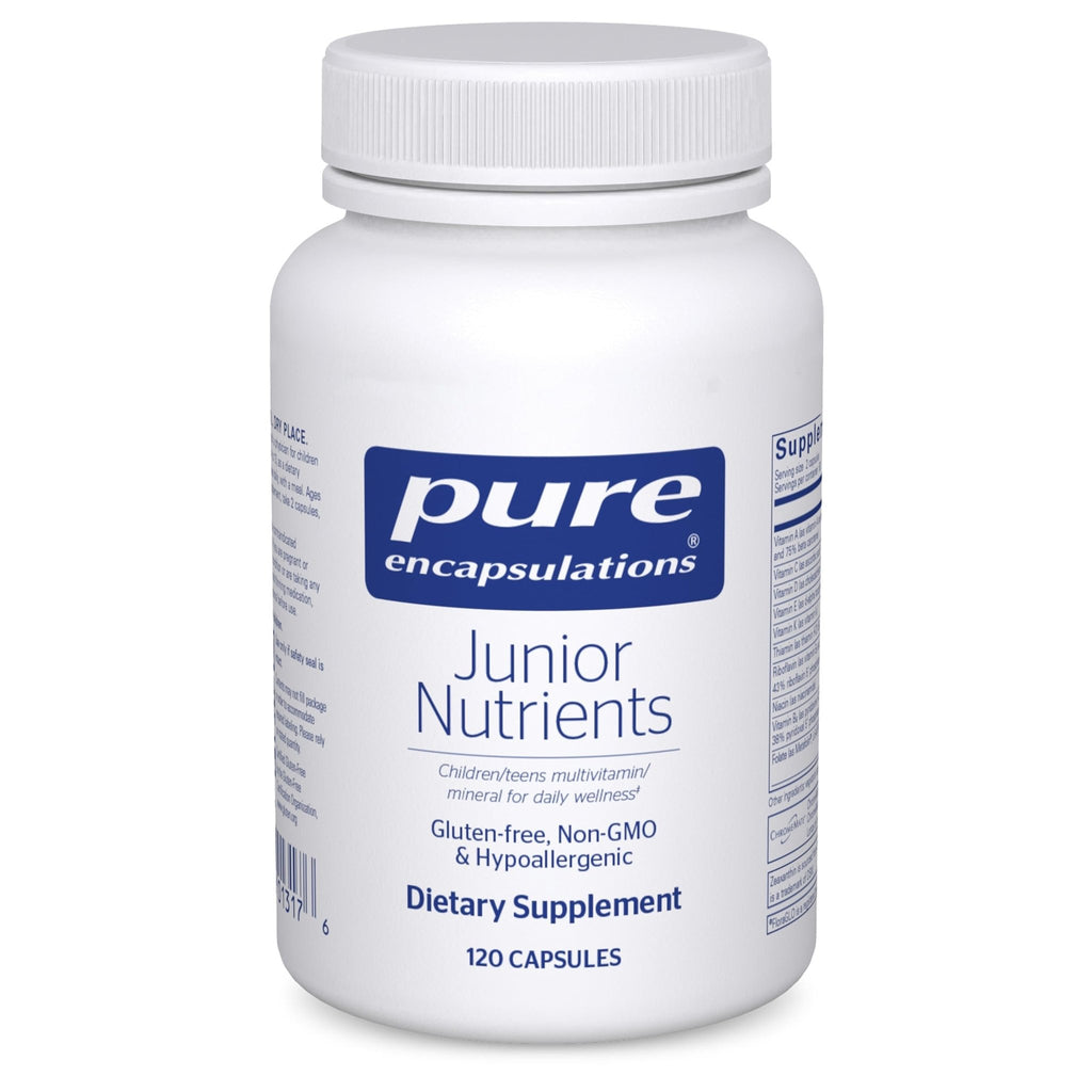 Pure Encapsulations Junior Nutrients - Kids & Teens Multivitamin - Without Iron - with Calcium, Vitamin D3 & Vitamin C - Non-GMO & Vegetarian - 120 Capsules - TrustMedUSA