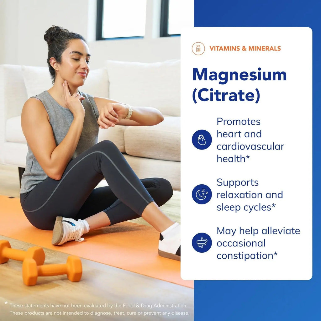 Pure Encapsulations Magnesium (Citrate) - Supplement for Sleep, Heart Health, Cognitive Health, Bone Health, Energy, Muscles, and Metabolism* - with Premium Magnesium - 180 Capsules - TrustMedUSA