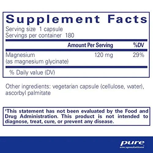 Pure Encapsulations Magnesium (Glycinate) - Supplement to Support Stress Relief, Sleep - TrustMedUSA