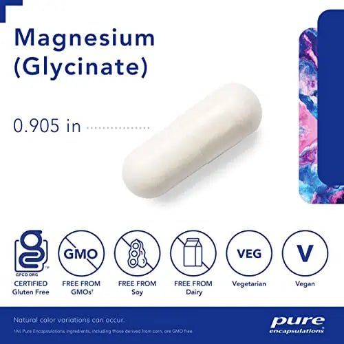 Pure Encapsulations Magnesium (Glycinate) - Supplement to Support Stress Relief, Sleep - TrustMedUSA