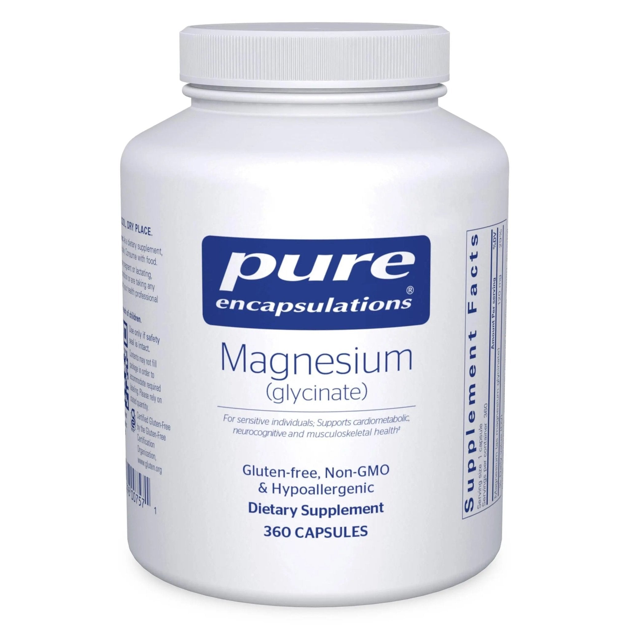 Pure Encapsulations Magnesium (Glycinate) - Supplement to Support Stress Relief, Sleep, Heart Health, Nerves, Muscles, and Metabolism - TrustMedUSA