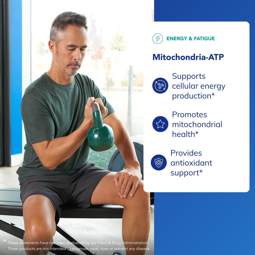 Pure Encapsulations Mitochondria-ATP - Mitochondrial Support - ATP Production Aid* - with Vitamin C, Vitamin E & Thiamin - Antioxidant Support - 120 Capsules - TrustMedUSA