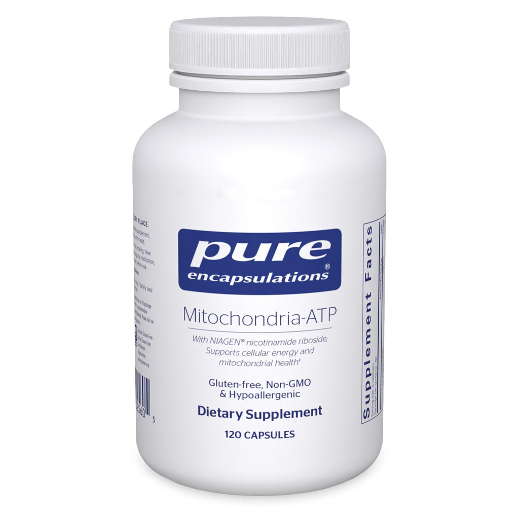 Pure Encapsulations Mitochondria-ATP - Mitochondrial Support - ATP Production Aid* - with Vitamin C, Vitamin E & Thiamin - Antioxidant Support - 120 Capsules - TrustMedUSA