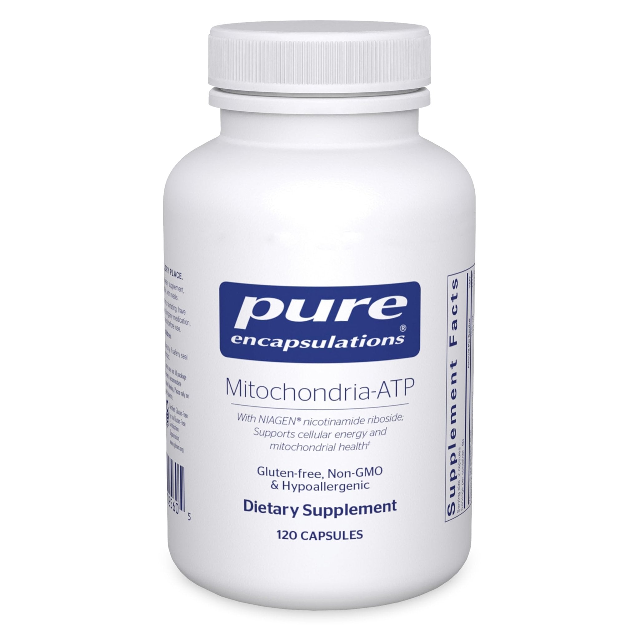 Pure Encapsulations Mitochondria-ATP - Mitochondrial Support - ATP Production Aid* - with Vitamin C, Vitamin E & Thiamin - Antioxidant Support - 120 Capsules - TrustMedUSA