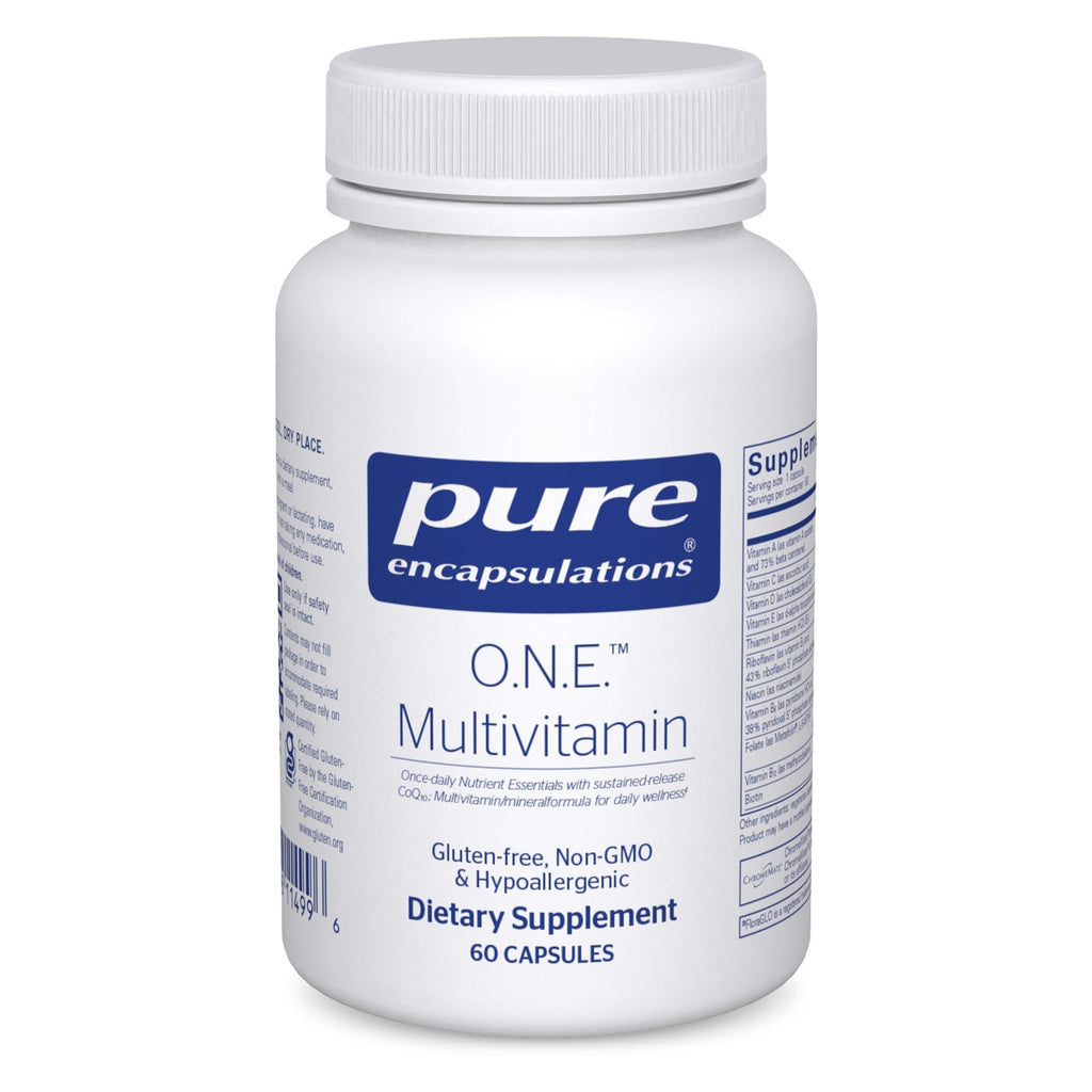 Pure Encapsulations O.N.E. Multivitamin - Once Daily Multivitamin with Antioxidant Complex Metafolin, CoQ10, and Lutein to Support Vision, Cognitive Function, and Cellular Health* - 60 Capsules - TrustMedUSA