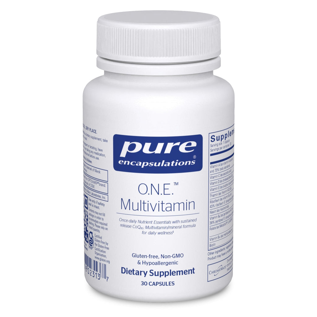 Pure Encapsulations O.N.E. Multivitamin - Once Daily Multivitamin with Antioxidant Complex Metafolin, CoQ10, and Lutein to Support Vision, Cognitive Function, and Cellular Health* - 30 Capsules - TrustMedUSA