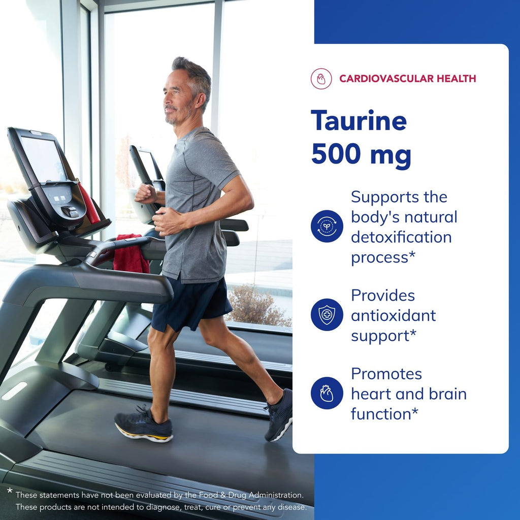 Pure Encapsulations Taurine 500 mg | Amino Acid Supplement for Liver, Eye Health, Antioxidants, Heart, Brain, and Muscles* | 60 Capsules - Maple Wellness Supplements