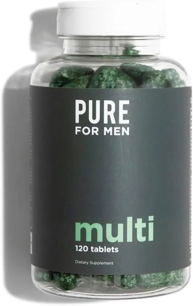 Pure for Men Original Stay Ready Fiber Supplement (120 Capsules) + Vegan Multivitamin (120 Capsules) - TrustMedUSA
