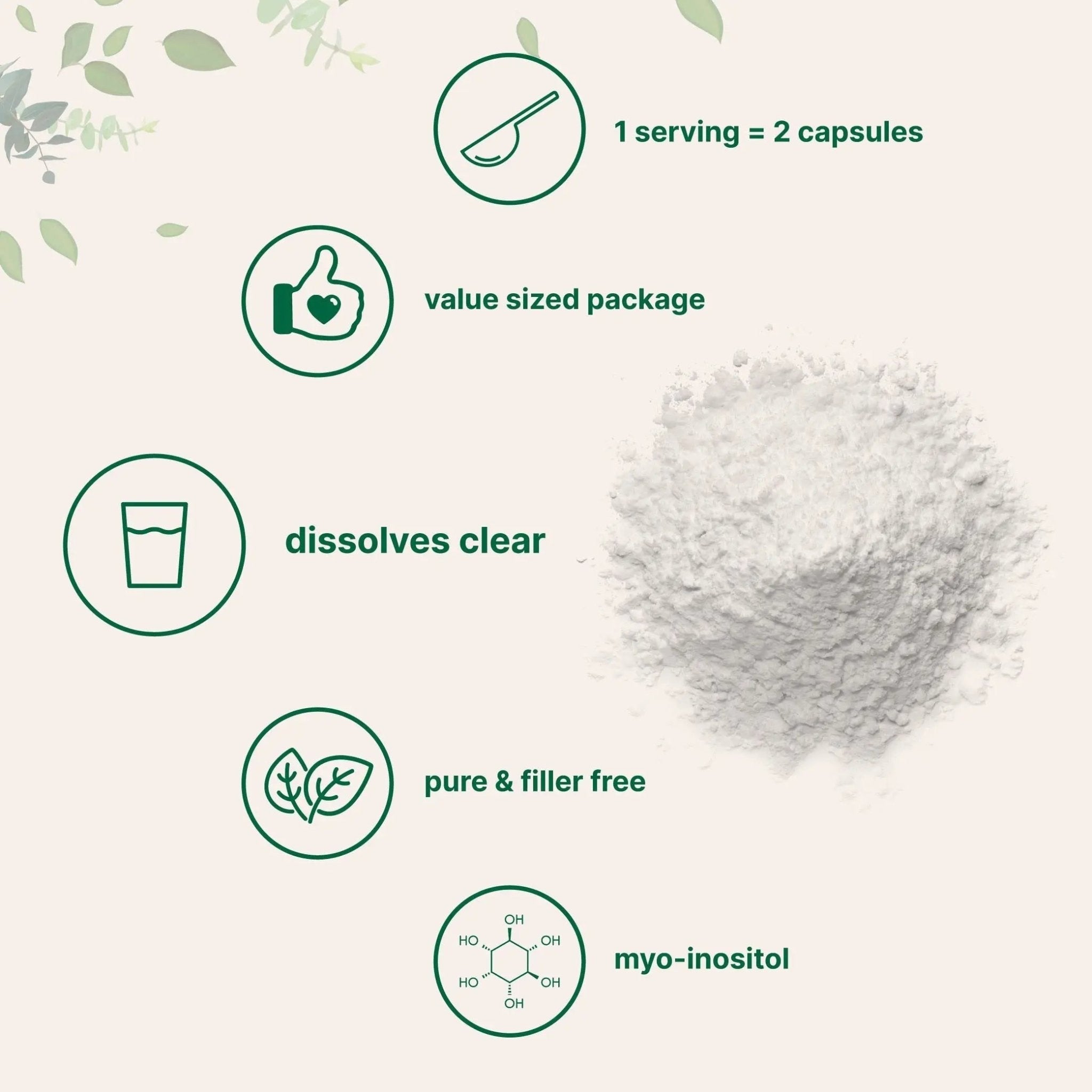 Pure Inositol Powder, Myo-Inositol B8 Powder, 1KG (2.2 Pounds), Strongly Supports Liver - TrustMedUSA