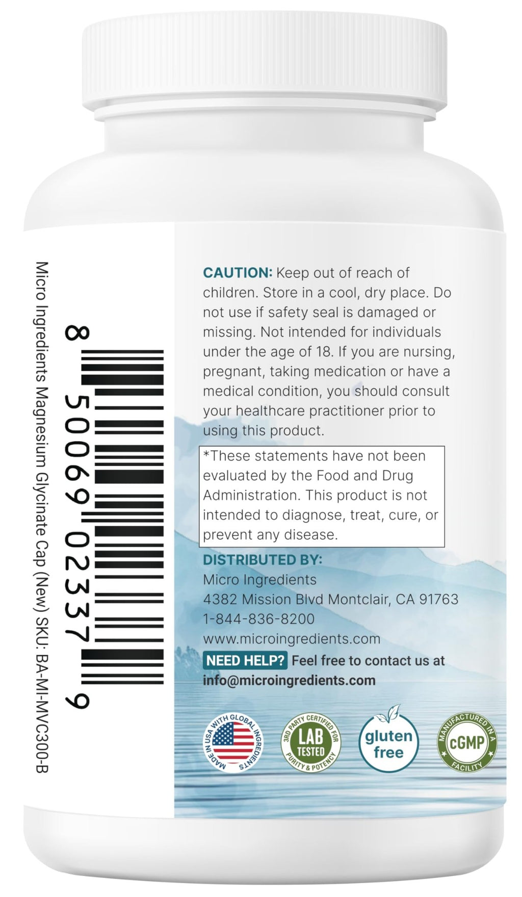 Pure Magnesium Glycinate 1,000mg, 300 Capsules | 100% Chelated for Max Absorption | Enhanced with Vitamin C | Only Uses Active Ingredients - TrustMedUSA