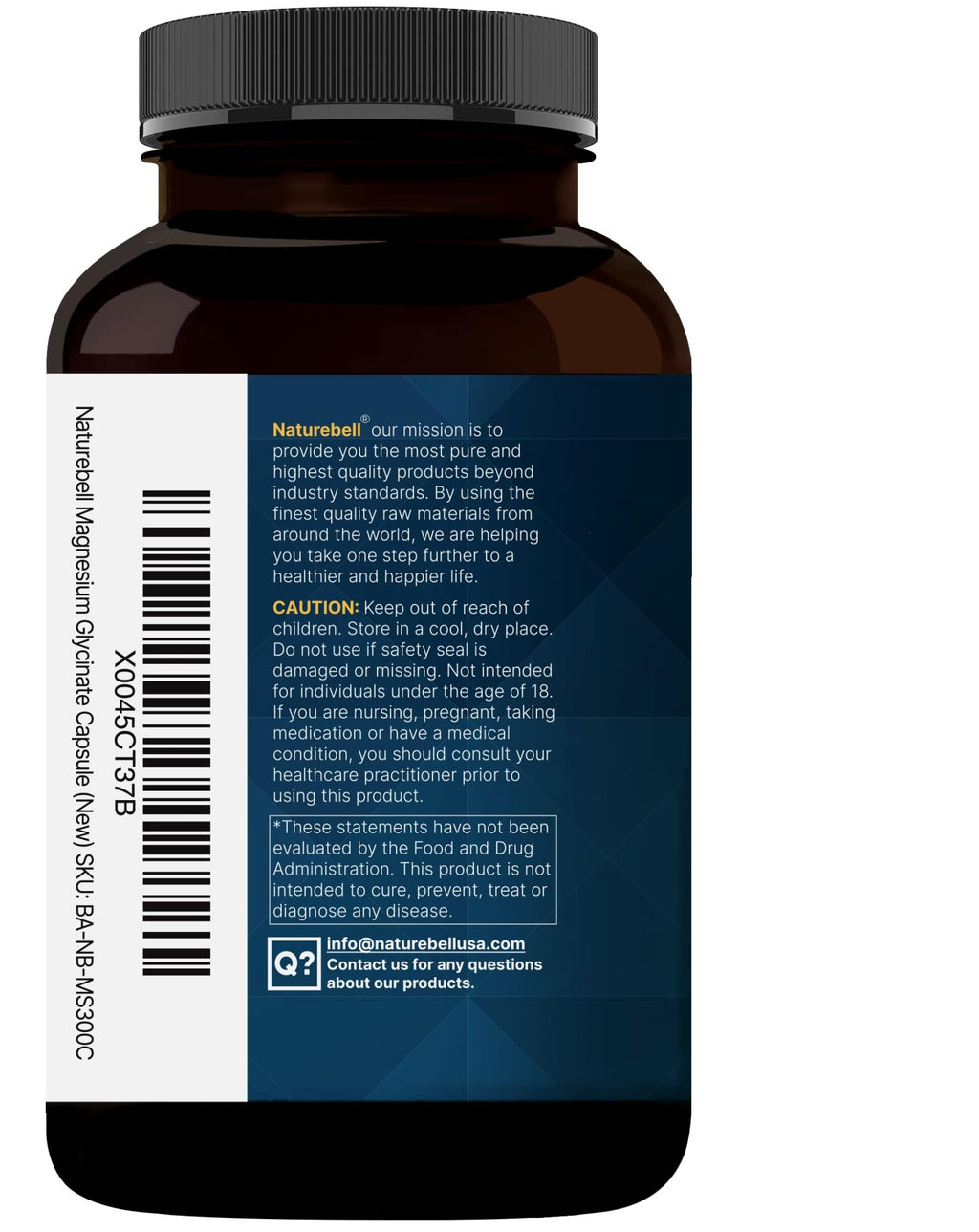 Pure Magnesium Glycinate for Sleep, 200mg with Valerian Root, 300 Capsules | 100% Chelated & Purified Mineral Supplement – Ultra High Absorption – Non-GMO, Gluten Free - TrustMedUSA
