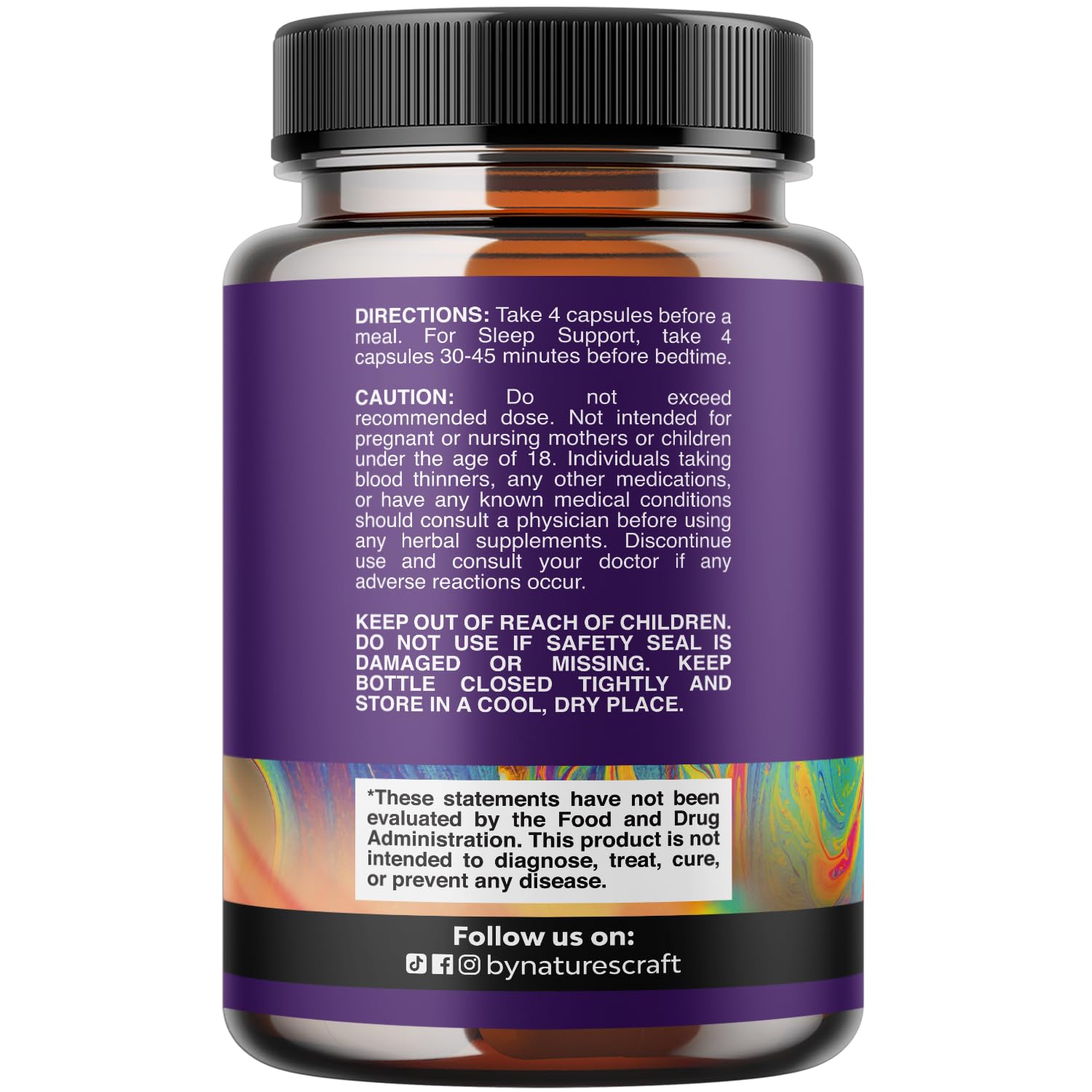 Pure Magnesium Glycinate Supplement 500mg - Magnesium for Sleep and Rest Capsules for Men & Women - Unflavored Vegan High Absorption Pills for Relaxation Support - 120 Count - TrustMedUSA