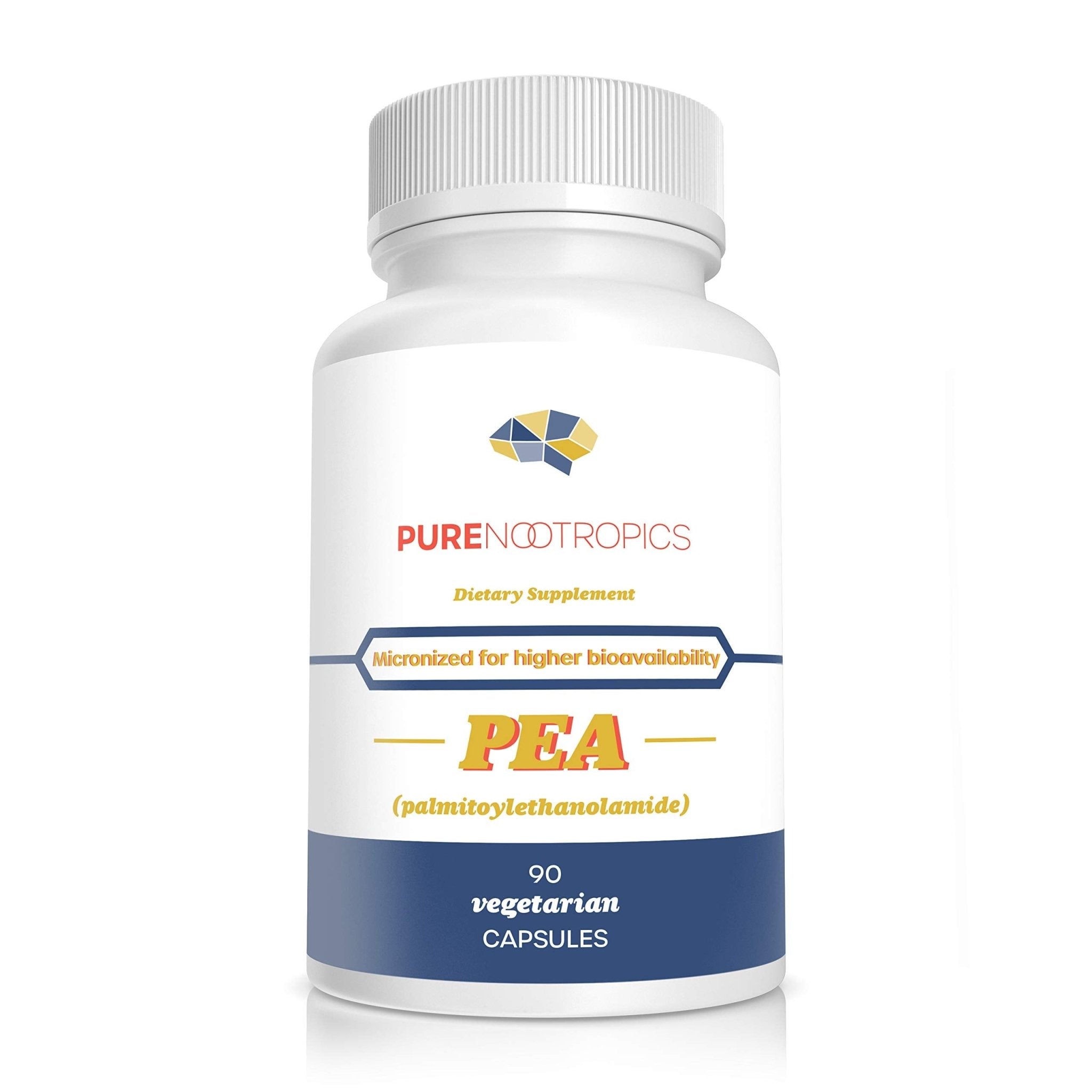 Pure Nootropics - Palmitoylethanolamide (Micronized Pea) 400 mg Capsules | 90 Veg Caps Value Pack | Supports Relief from Occasional Discomfort | Supports Immune System - TrustMedUSA