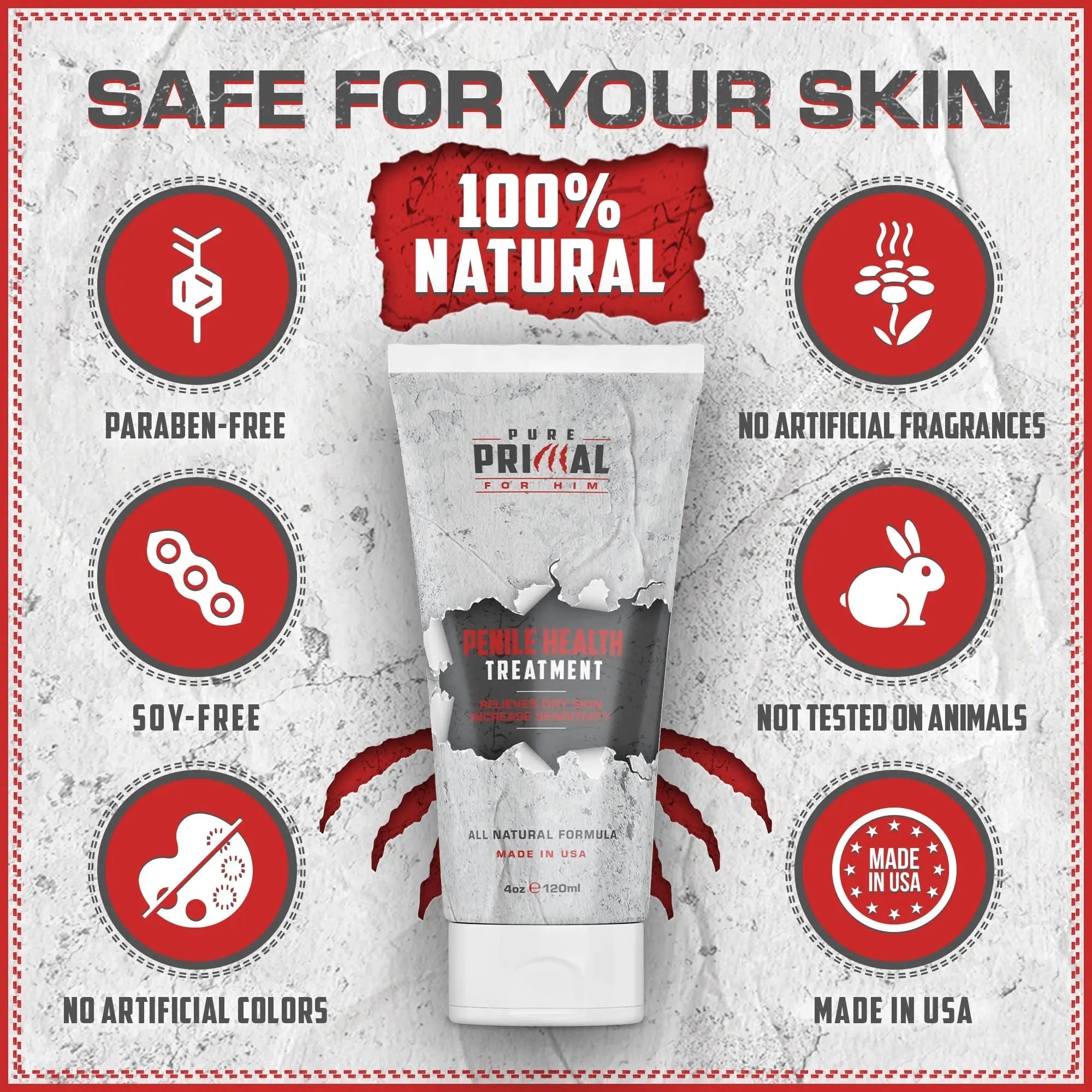 Pure Primal Premium Penile Health Cream - Advanced Moisturizing Penile Cream - TrustMedUSA