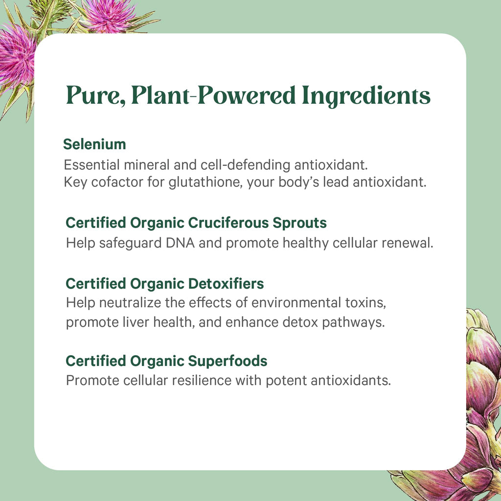 PURE SYNERGY Cell Protector | Cellular Health Supplement | Cell and Immune Support with Selenium and Organic Cruciferous Vegetables | for Healthy Aging & Detoxification (120 Capsules) - TrustMedUSA