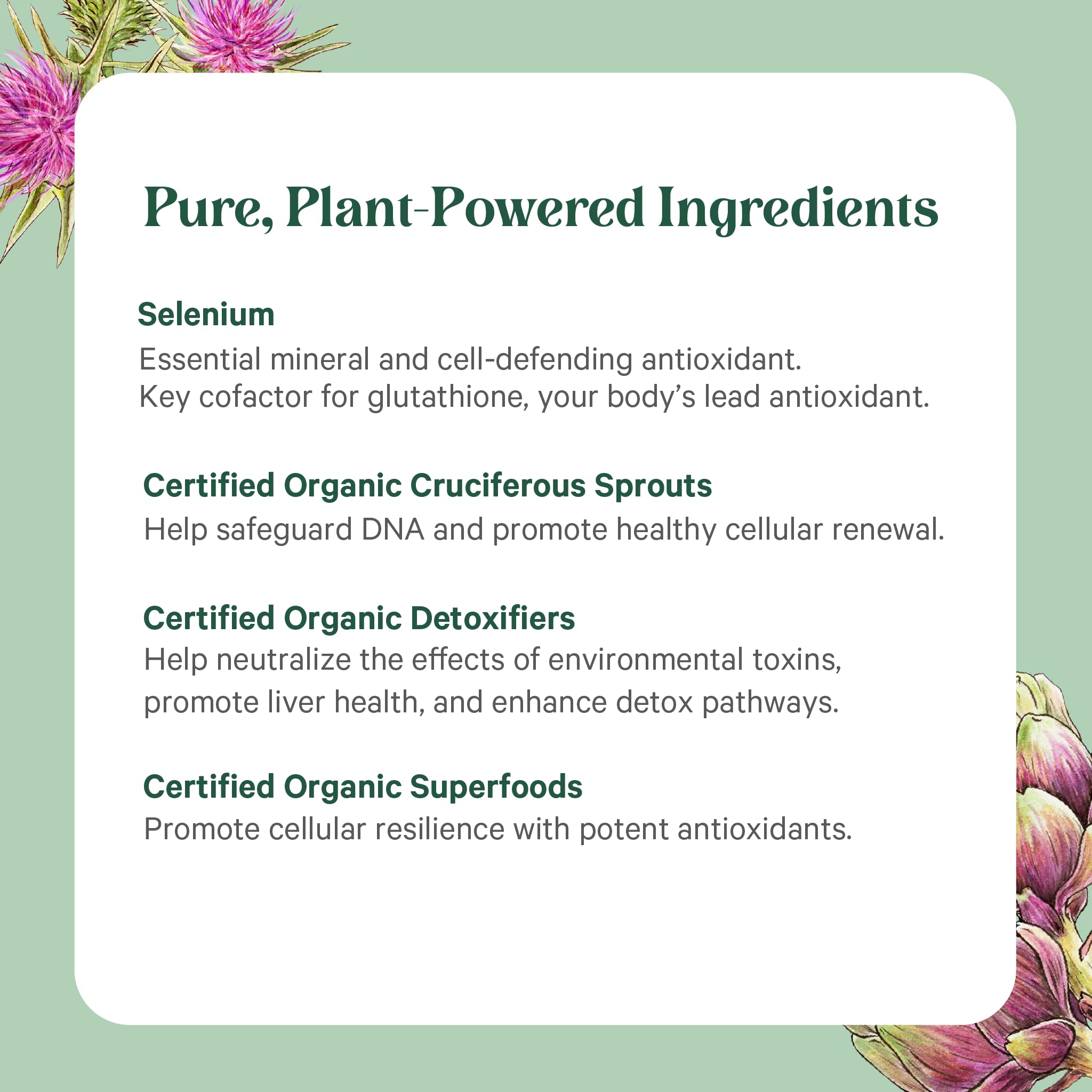 PURE SYNERGY Cell Protector | Cellular Health Supplement | Cell and Immune Support with Selenium and Organic Cruciferous Vegetables | for Healthy Aging & Detoxification (120 Capsules) - TrustMedUSA