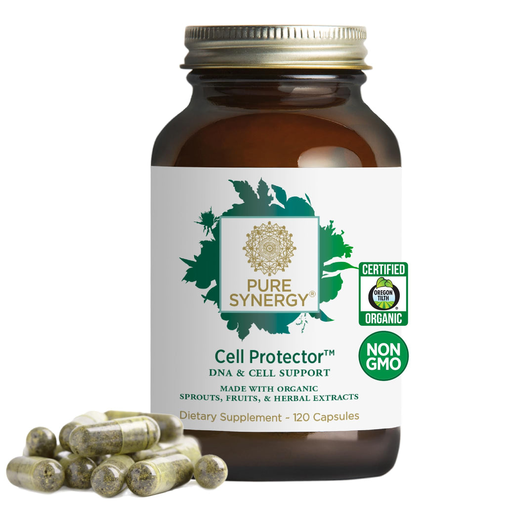 PURE SYNERGY Cell Protector | Cellular Health Supplement | Cell and Immune Support with Selenium and Organic Cruciferous Vegetables | for Healthy Aging & Detoxification (120 Capsules) - TrustMedUSA