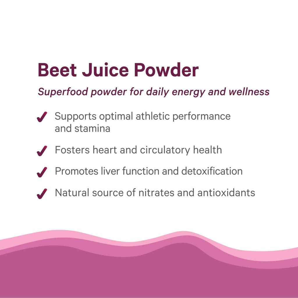 PURE SYNERGY Organic Beet Juice Powder | Pre-Workout Supplement | Organic Beet Root Juice Powder | for Healthy Circulation, Exercise, and Detoxification (6.4 oz.) - TrustMedUSA