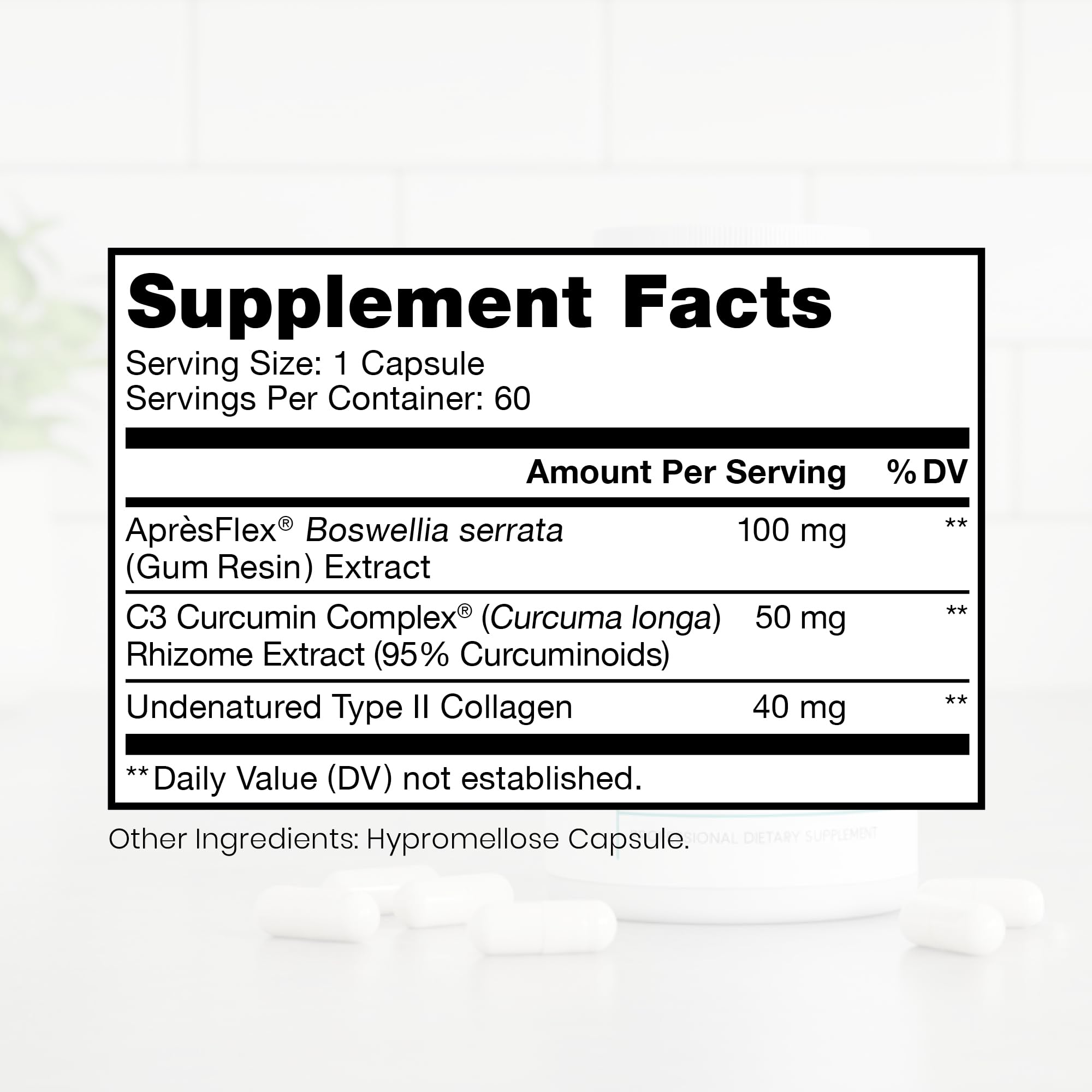 Pure Therapro Rx Boswellia, Curcumin, & Type II Collagen Joint Health Supplement | Made in the USA | Joint Care 60 Capsules, 2-Month Supply - TrustMedUSA