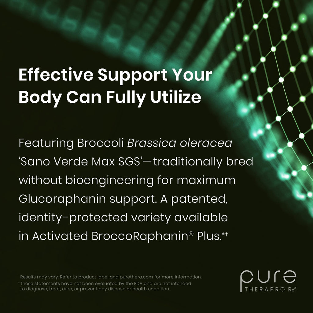 Pure Therapro Rx OncoProtect ES HIGH DOSE Sulforaphane Supplement, Made in USA | 2 Month Supply | 706 mg Patented Activated BroccoRaphanin Broccoli Seed Extract | Glucoraphanin + Myrosinase - Maple Wellness Supplements
