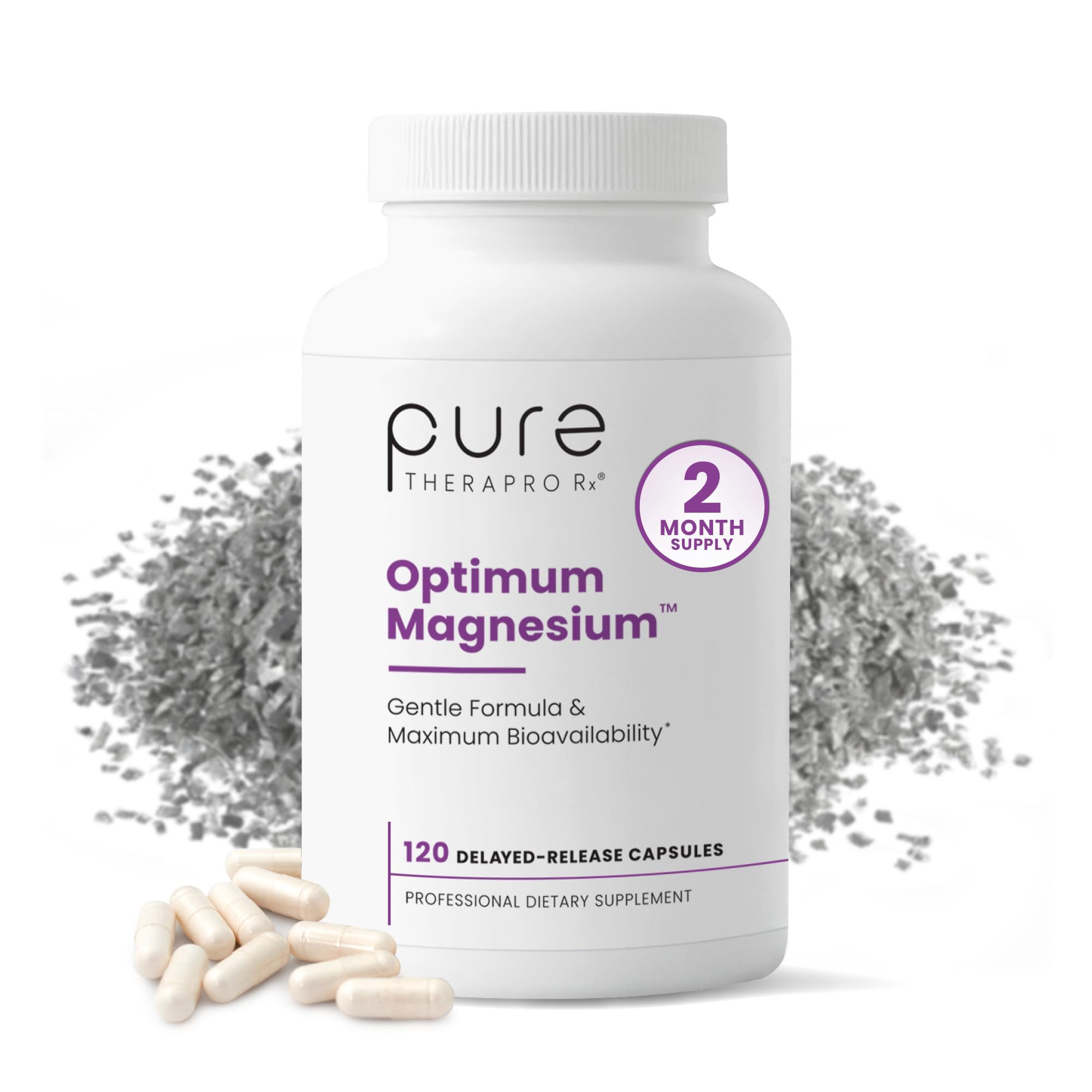Pure TheraPro Rx Optimum Magnesium Lysinate Glycinate & Di-Magnesium Malate, Made in USA | 2 Month Supply | Chelated for Maximum Absorption, - TrustMedUSA