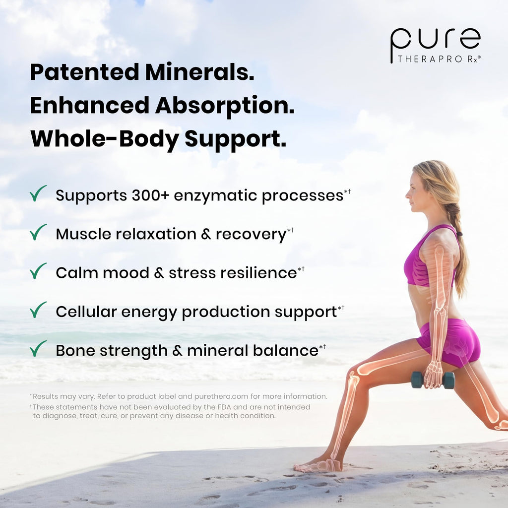 Pure TheraPro Rx Optimum Magnesium Lysinate Glycinate & Di-Magnesium Malate, Made in USA | 2 Month Supply | Chelated for Maximum Absorption, - TrustMedUSA