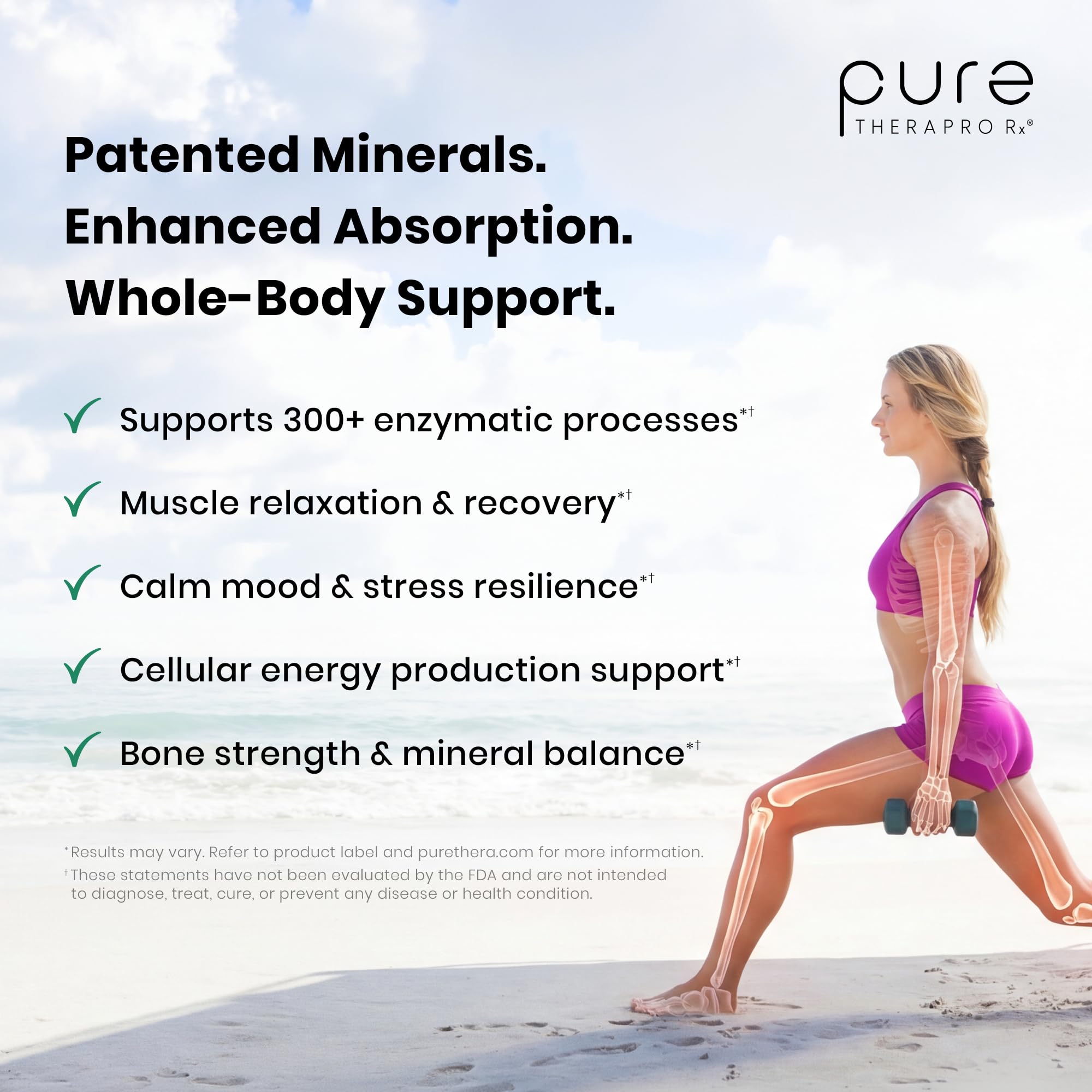 Pure TheraPro Rx Optimum Magnesium Lysinate Glycinate & Di-Magnesium Malate, Made in USA | 2 Month Supply | Chelated for Maximum Absorption, - TrustMedUSA