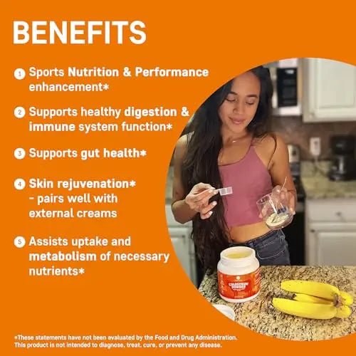 Pure Velvet Colostrum Powder for Gut Health, Bloating, Hair Growth, Immune Support - TrustMedUSA