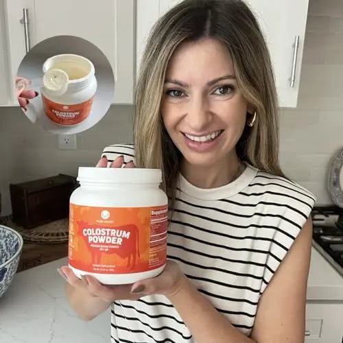 Pure Velvet Colostrum Powder for Gut Health, Bloating, Hair Growth, Immune Support - TrustMedUSA