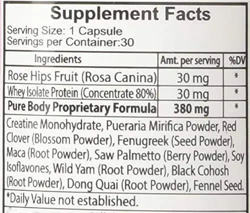 PureBody Vitamins and PureBody Cream Combo "Bundle of Joy" - The Best Butt - TrustMedUSA