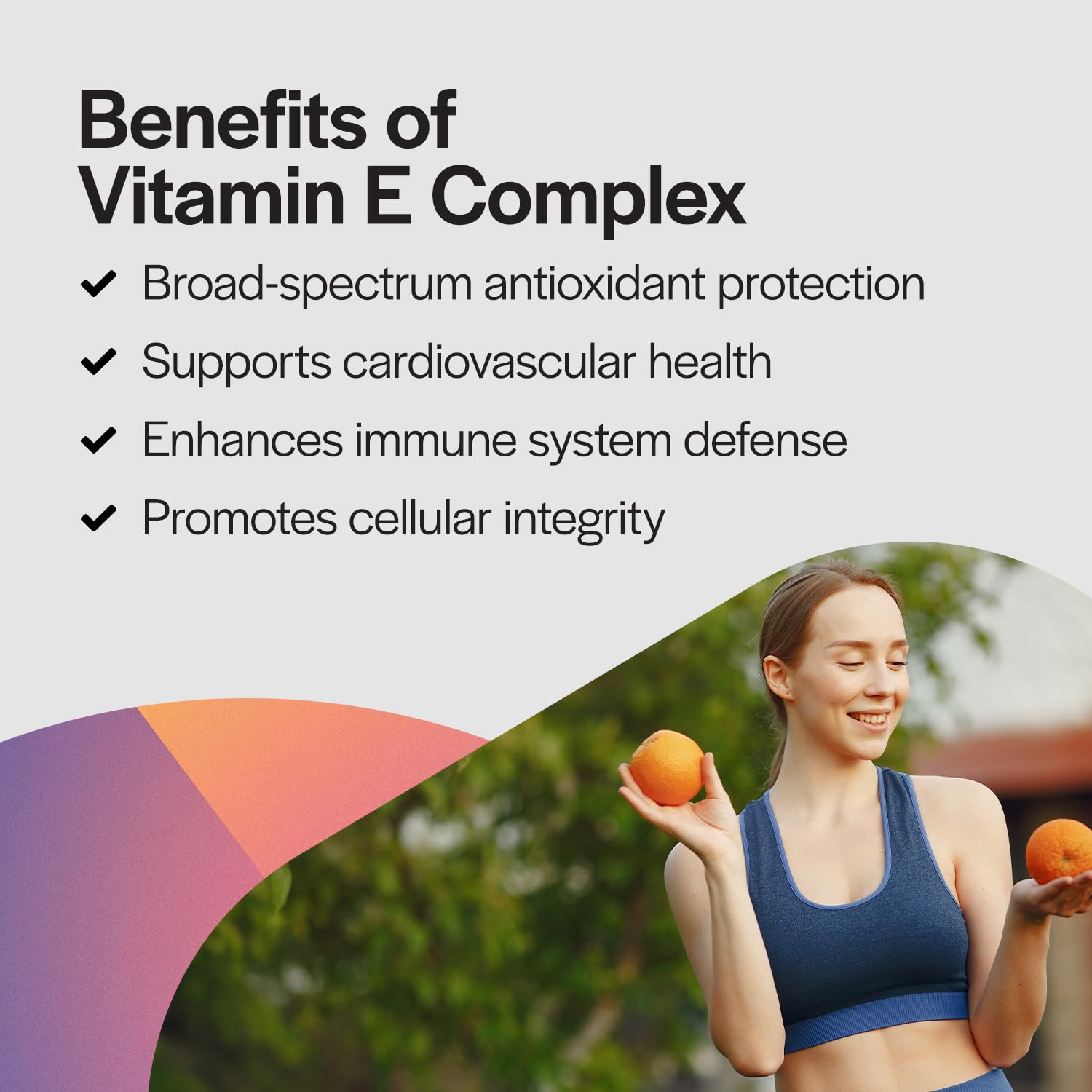 PureFormulas Vitamin E Complex, Full-Spectrum Vitamin E for Cardiovascular and Immune Support, Gamma-tocopherol Rich Antioxidant, Gluten-Free & Kosher, 120 Softgels for Antioxidant Protection - TrustMedUSA