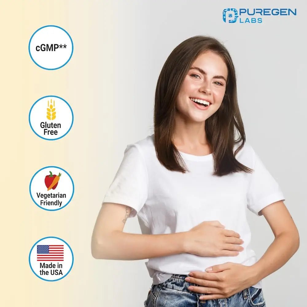 Puregen Labs Dairy Relief Natural Fast Acting Lactase Enzyme 3000 FCC, Lactose Intoleran - TrustMedUSA