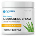 Puregen Labs Lidocaine 5% Anorectal (hemorrhoidal) Cream Maximum Strength | Enriched with Aloe-Vera | 6 Oz - TrustMedUSA