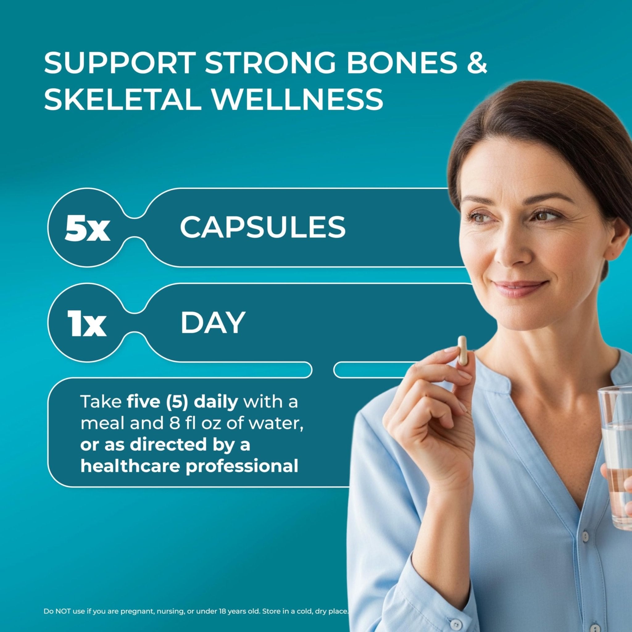 PUREHEALTH RESEARCH Bone Health Formula - for Bones, Joint & Skeletal Wellness - with Calcium, Magnesium, Zinc, Copper, Manganese, Potassium, Vitamin K2, D3, C - TrustMedUSA