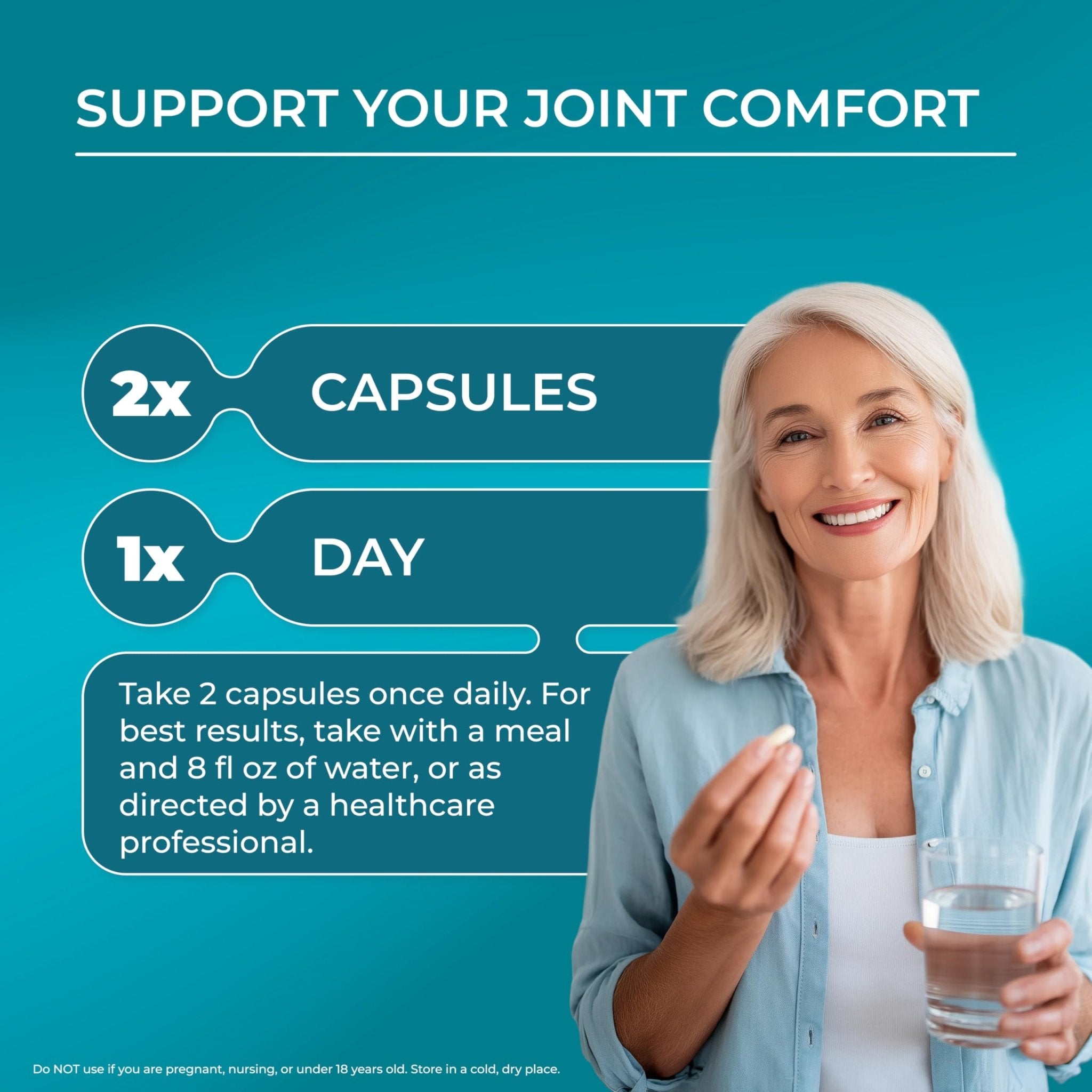 PUREHEALTH RESEARCH Comfortiq - Back Discomfort Supplement - Joint Health Support for Women & Men - with CoQ10, Turmeric, Acetyl L-Carnitine, Boswellia & More - 60 Capsules - TrustMedUSA