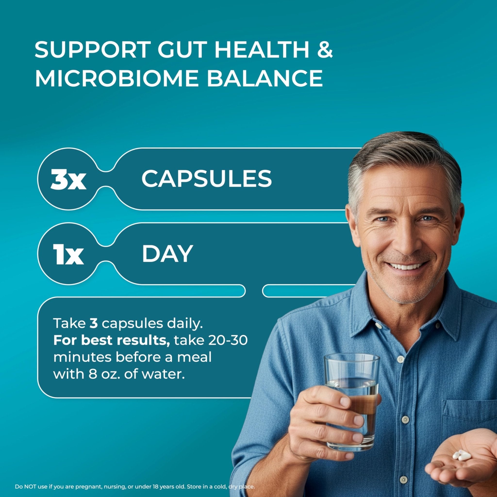 PUREHEALTH Research Improbiome - Prebiotic Fiber - Natural Support for Healthy Gut Prebiotics - Digestive Nutritional Supplements - with Jerusalem Artichoke, - TrustMedUSA