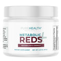 PUREHEALTH RESEARCH Metabolic Reds - Organic Superfood Powder Supplement - Fruit, Veggie, Adaptogenic, Probiotic Blends & More - for Metabolism & Energy Support - 4.13 Oz. - 30 Servings - TrustMedUSA