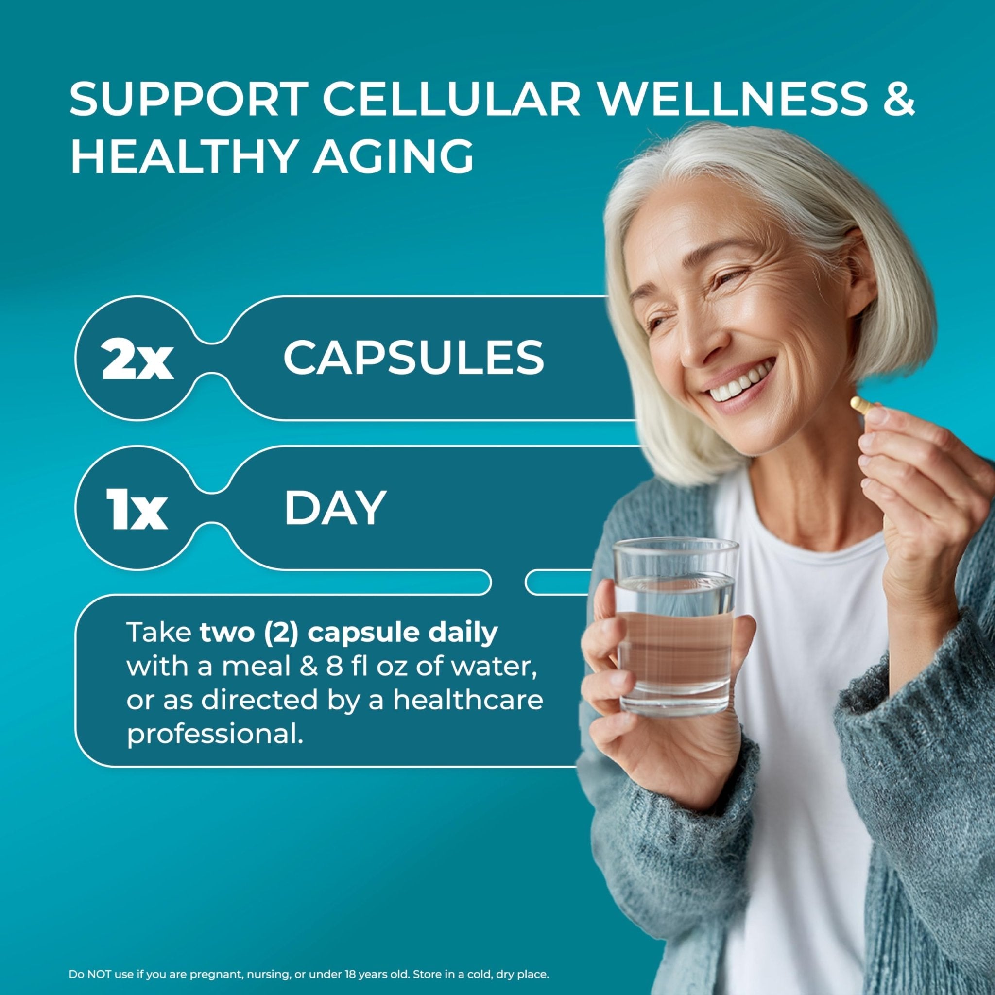 PUREHEALTH RESEARCH Youth Switch - Anti Aging Supplement for Women & Men - Longevity Mix for Healthy Aging - with Ashwagandha, Cat's Claw Extract, Astragalus Root, L-Lysine HCL & More - 60 Capsules - TrustMedUSA