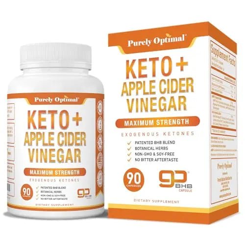 Purely Optimal Keto BHB + Apple Cider Vinegar Capsules with The Mother - Keto Diet - TrustMedUSA