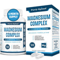Purely Optimal Magnesium Complex - 6 Forms Magnesium Glycinate, Citrate & Malate - Sleep Support, Stress Relief, Muscles, Heart Health & Relaxation - TrustMedUSA