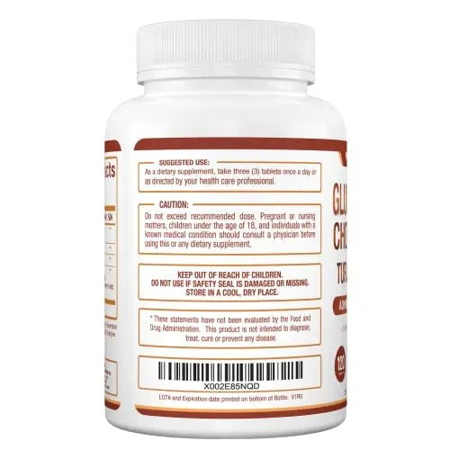 Purely Optimal Premium Glucosamine Chondroitin MSM Supplement Tablets w/Turmeric - TrustMedUSA