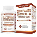 Purely Optimal Premium Glucosamine Chondroitin MSM Supplement Tablets w/Turmeric - TrustMedUSA
