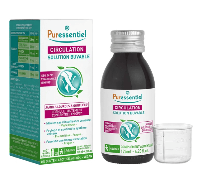 Puressentiel Circulation Drinkable Solution Heavy Legs 125ml - TrustMedUSA