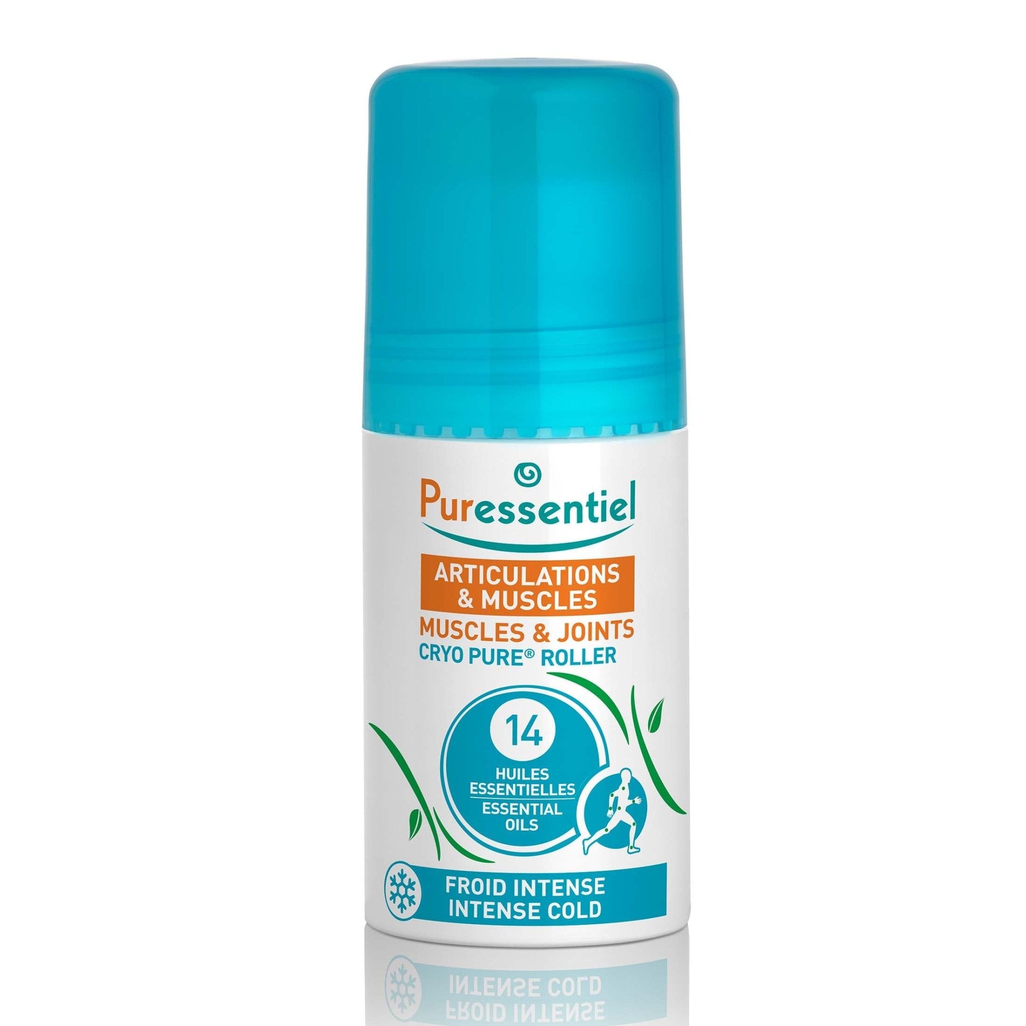 Puressentiel Muscles and Joints Cryo Pure Roller - Natural Menthol and Essential Oils Soothe Muscles - Long Lasting Cooling Sensation - 2.5 oz - TrustMedUSA