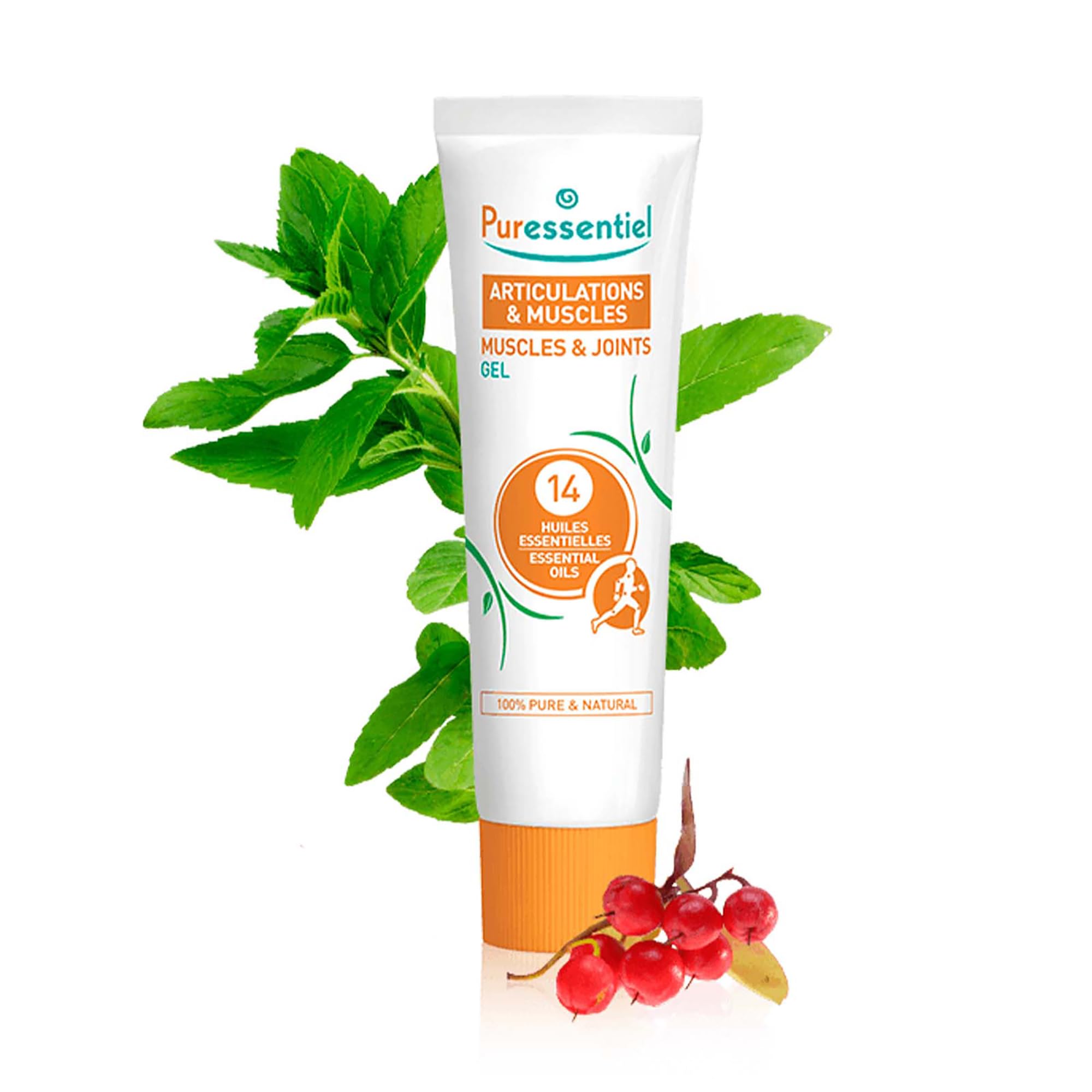 Puressentiel Muscles and Joints Gel - Soothing Gel for Muscle Relief and Knee Relief - Cooling Gel for Foot Relief - Back Gel - 2.02 oz - TrustMedUSA