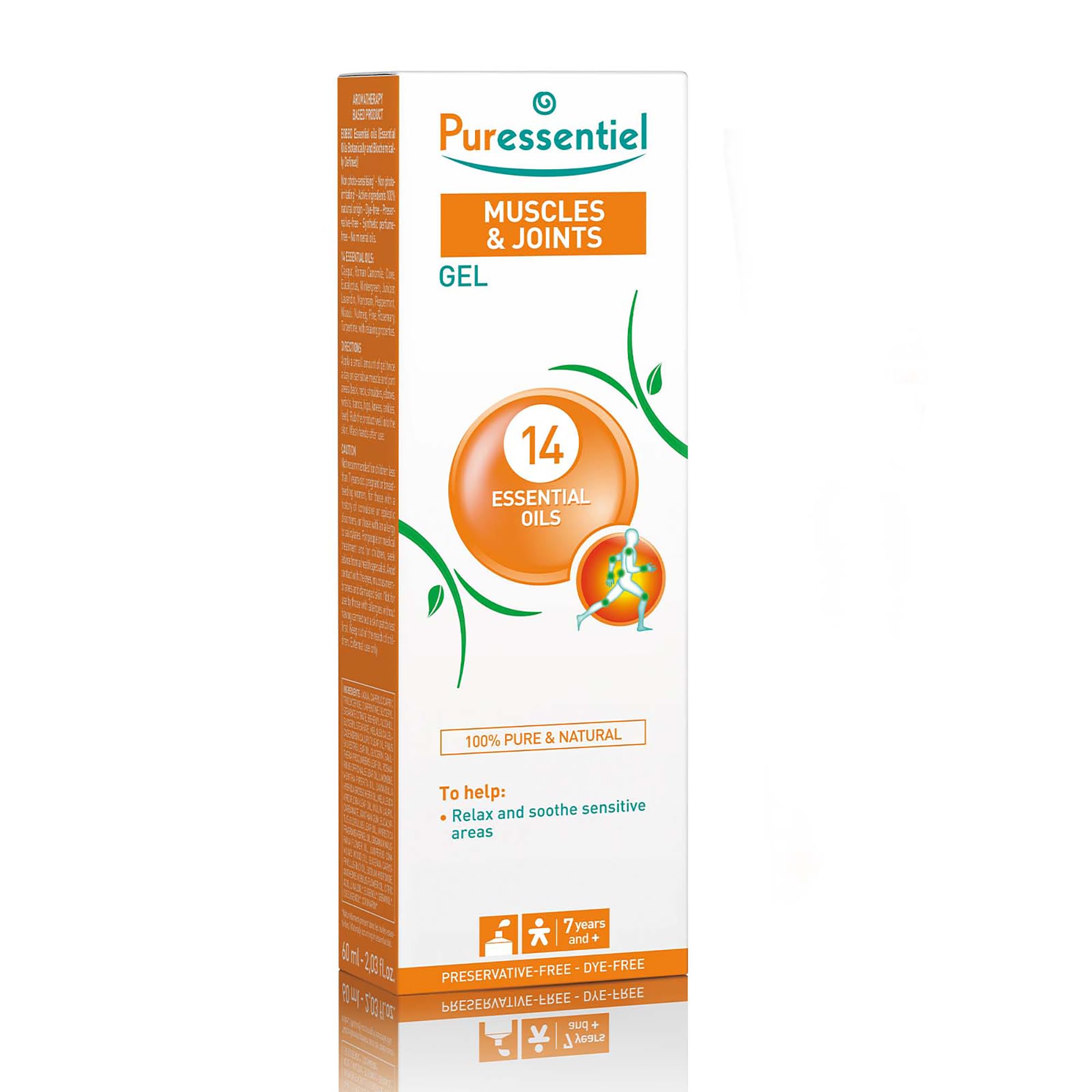 Puressentiel Muscles and Joints Gel - Soothing Gel for Muscle Relief and Knee Relief - Cooling Gel for Foot Relief - Back Gel - 2.02 oz - TrustMedUSA