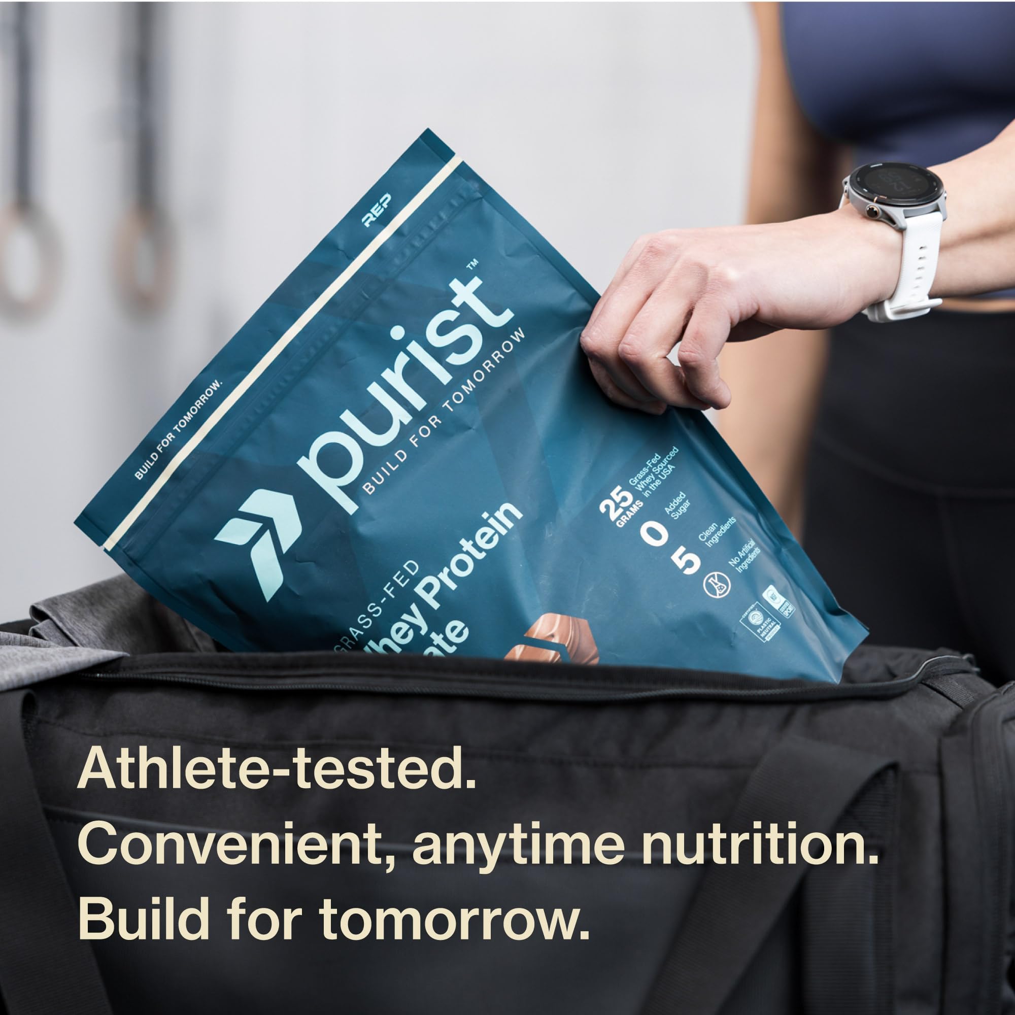 PURIST REP Whey Protein Powder, Premium Milk Chocolate Grassfed Isolate,Workout Recovery, Keto Friendly, Clean Nutrition Meal Replacement, Promotes Lean Muscle, Sugar and Gluten-Free Women Men, 2 Lb - Maple Wellness Supplements