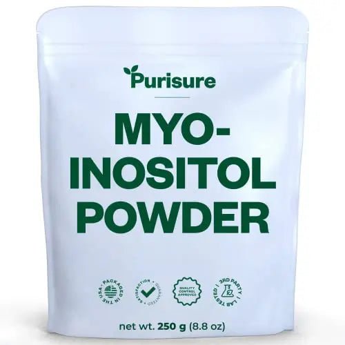 Purisure Myo-Inositol Powder, 250g, Fertility, Hormonal Balance and Ovarian Support - TrustMedUSA