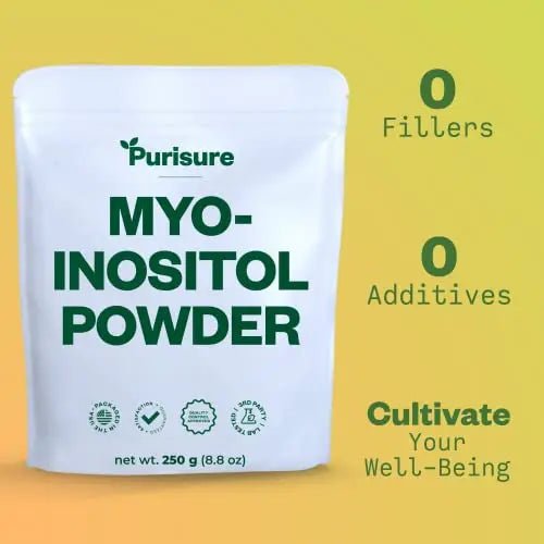 Purisure Myo-Inositol Powder, 250g, Fertility, Hormonal Balance and Ovarian Support - TrustMedUSA