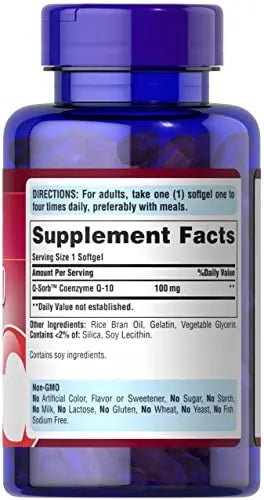 Puritan's Pride CoQ10 100mg, Supports Heart Health, 240 Rapid Release Softgels - TrustMedUSA